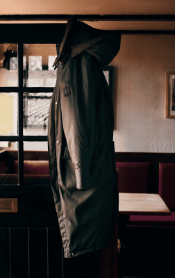 Men's Force Coat in Surplus Green.